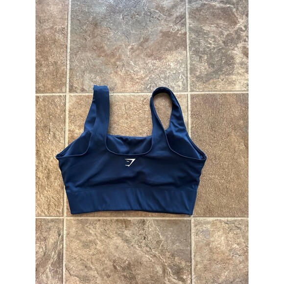 Gymshark Longline Sports Bra Navy Size Small - Picture 4 of 9